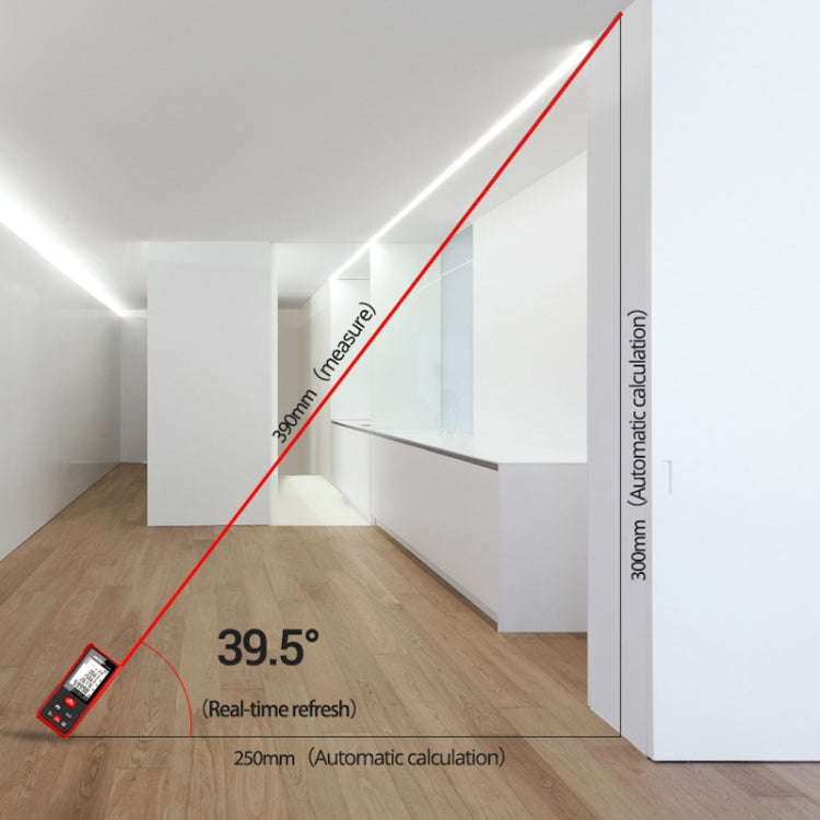 SNDWAY SW-DS120 Handheld Laser Rangefinder Infrared Laser Ruler, Distance: 120m