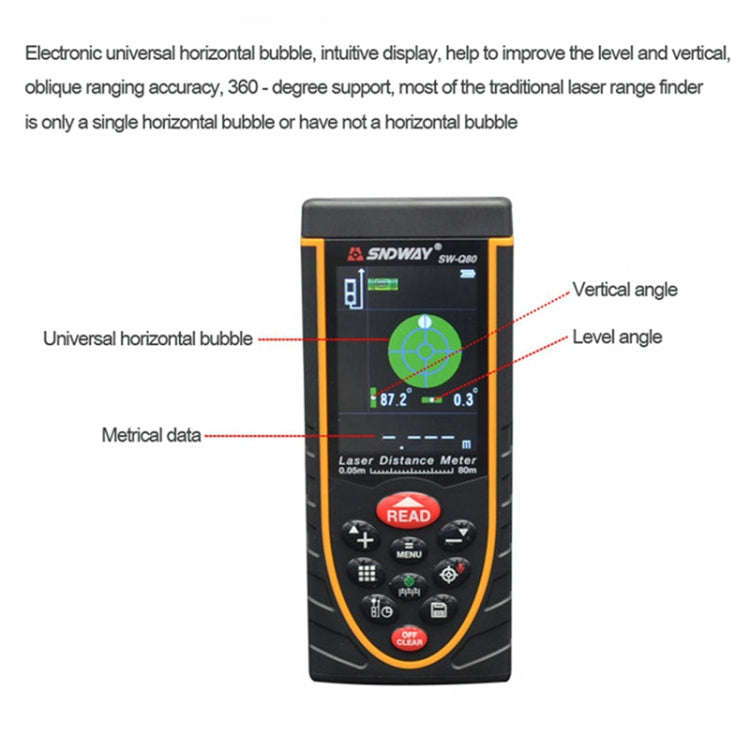 SNDWAY Outdoor Camera Laser Rangefinder, Style: Photography + Dual Power