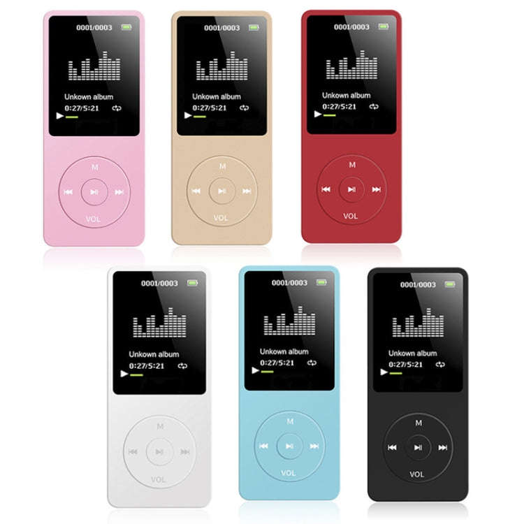 Card Ultra-thin Lossless MP4 Player With Screen(Pink)