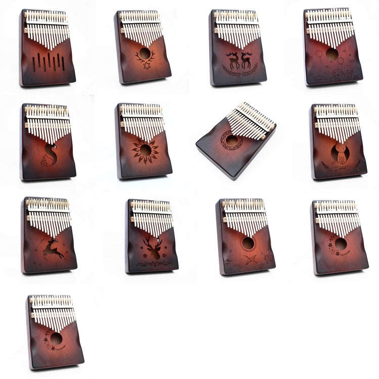 17-tone Radian Design Portable Finger Piano(Moon Rabbit)