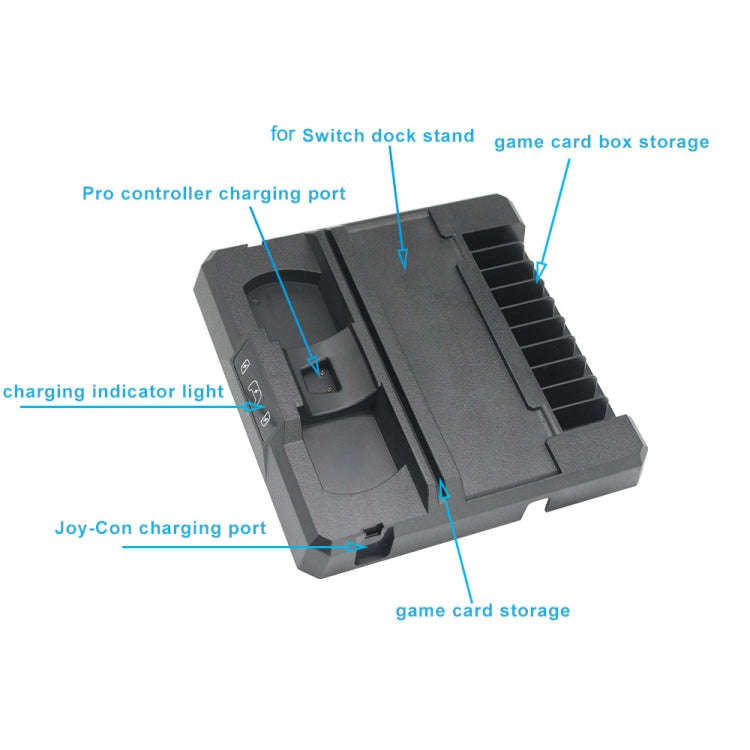 Multifunctional Game Console Handle Charging Base Storage Bracket For Nintendo Switch