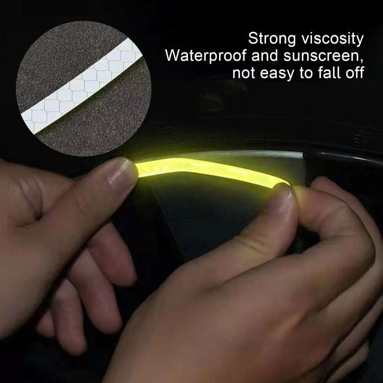 20pcs /Set Car Wheel Reflective Stickers 3D Personal Decoration Tire Warning Stickers(Fluorescence)