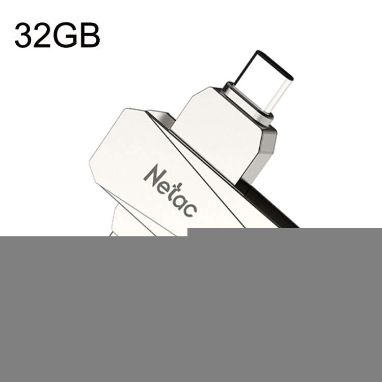 Netac U782C Type-C Dual Interface High-Speed Metal Computer USB Flash Drive, Capacity: 32GB