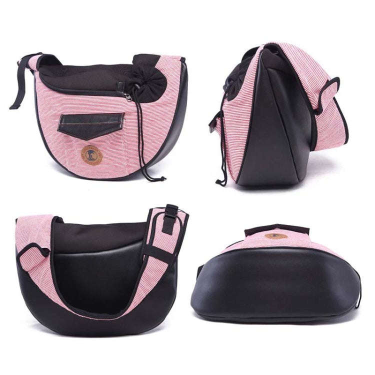 LOVOYAGER Diagonal Pet Backpack Small Dog And Cat Travel Bag, Style: Winter Coffee