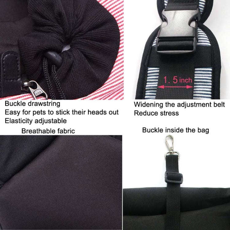 LOVOYAGER Diagonal Pet Backpack Small Dog And Cat Travel Bag, Style: Winter Coffee