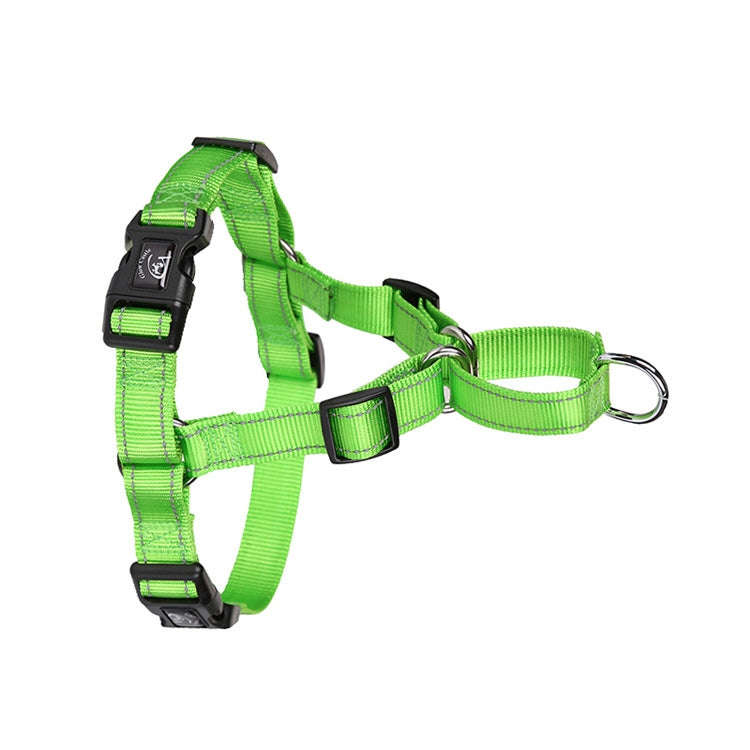 Glow Castle Pet Reflective Nylon Prevent Running Wild Chest Strap, Size: M(Grass Green)