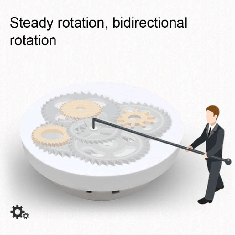 Photography Electric Turntable Automatic Rotating Display Stand,Style: Plug -in 2 In 1 14/20 cm
