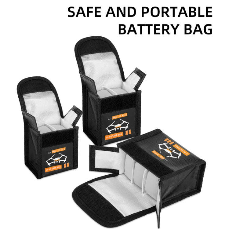 Sunnylife  Battery Explosion-proof Bag Storage Bag for DJI Mini 3 Pro,Size: Can Hold 2 Batteries