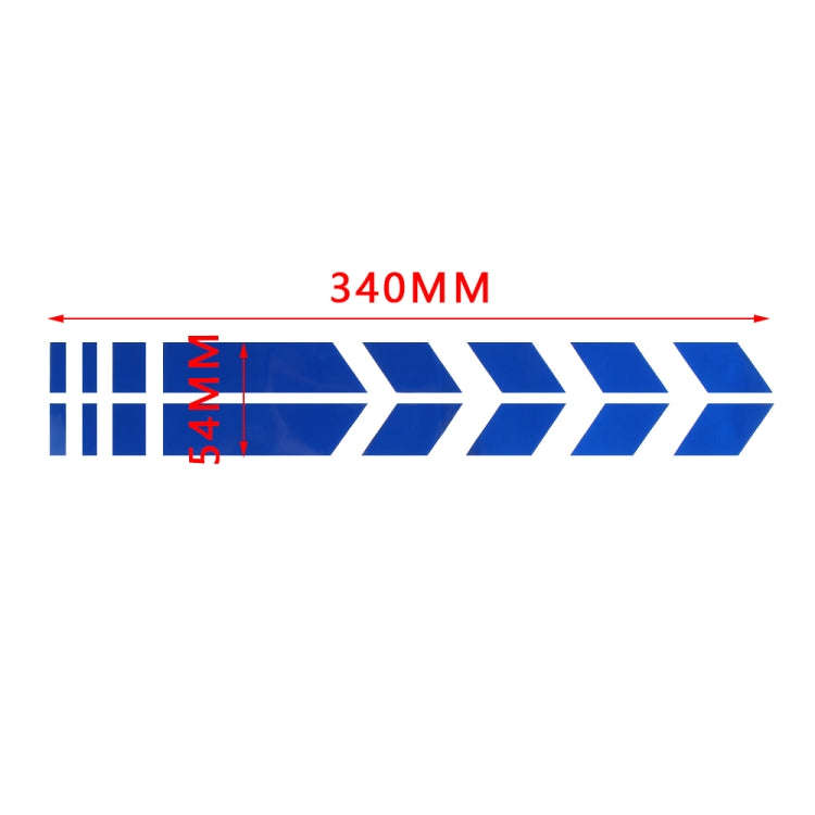 10 PCS Car Stripe Reflective Sticker Motorcycle Fender Arrow Stickers(Orange)