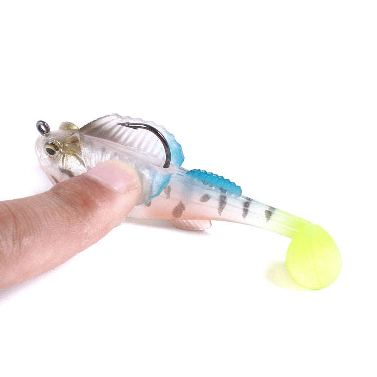 4 PCS HENGJIA SO062 Defense Bottom Tail 14g Jumping Fish Luya Soft Bait(4)