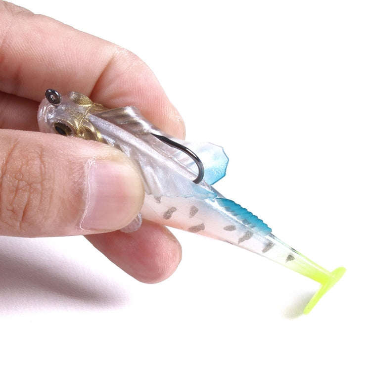4 PCS HENGJIA SO062 Defense Bottom Tail 14g Jumping Fish Luya Soft Bait(4)