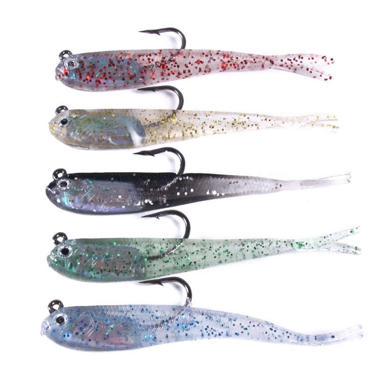 10 PCS HENGJIA 7cm 5g Fork Tail Pack Fish Sea Fishing Tools Luya Bait(5)