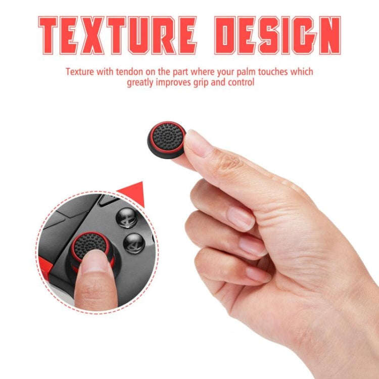 10 PCS Gamepad Silicone Luminous Button Cap Rocker Cap For PS5/PS4/PS3/ONE/360/PRO/series X/S(Bla...