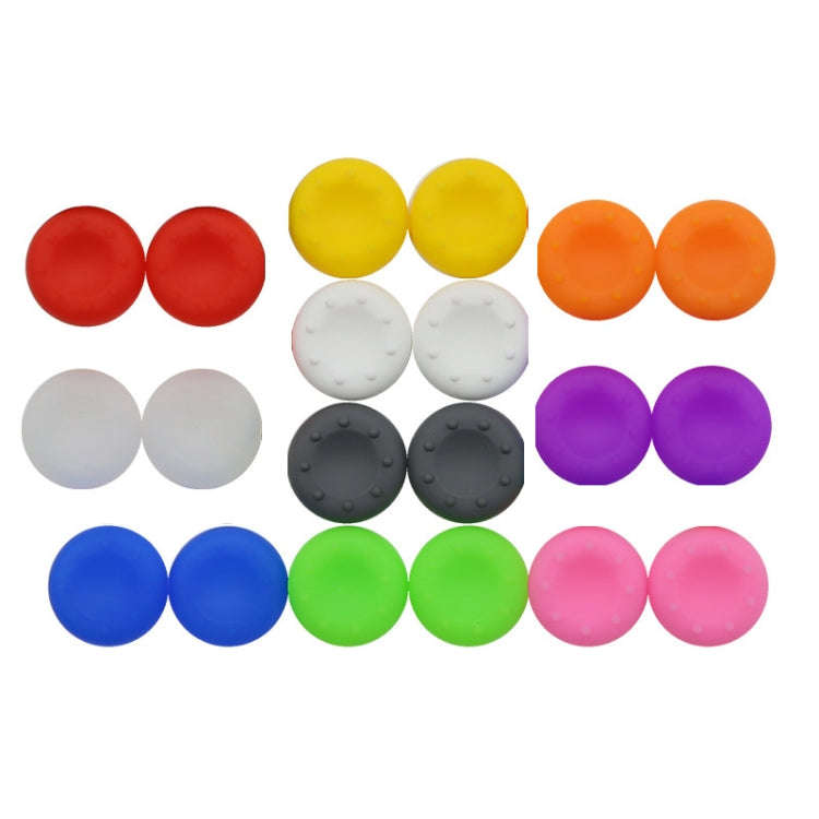 20 PCS Gamepad Silicone Rocker Cap For PS5/PS4/PS3/ONE//360/PRO/series X/S(White)