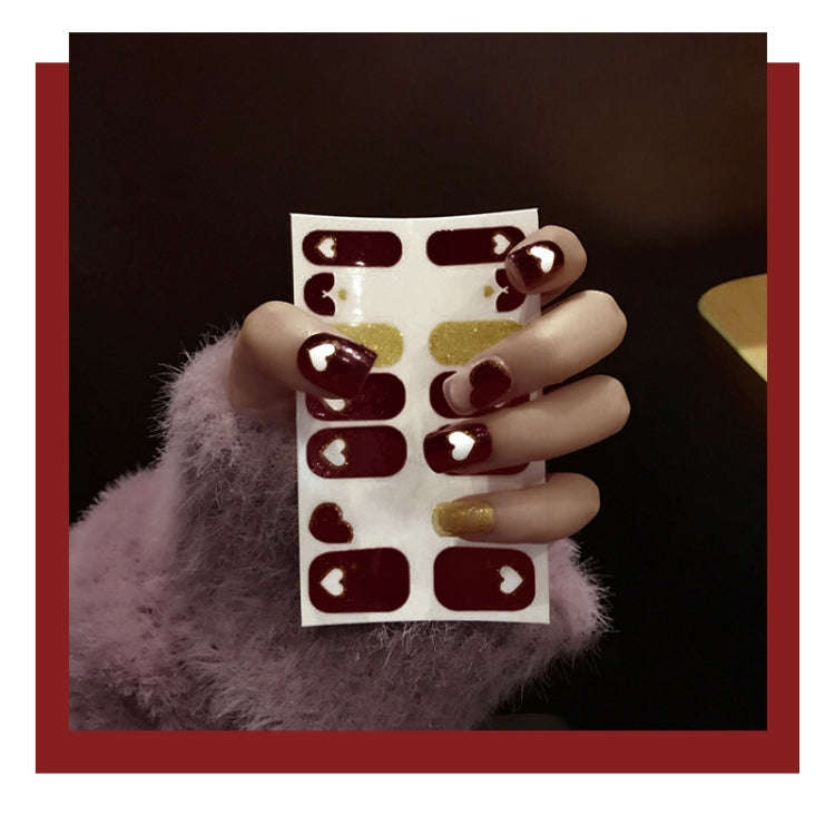 10 PCS 3D Hot Stamping Waterproof Nail Art Sticker(Z/A116)