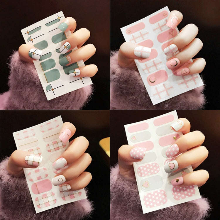 10 PCS 3D Hot Stamping Waterproof Nail Art Sticker(Z/A116)