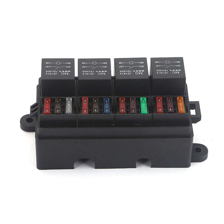 TF008-10 12V 4Pin Relay Car RV Radiography Sound Modified Electromagnetic Insurance Box