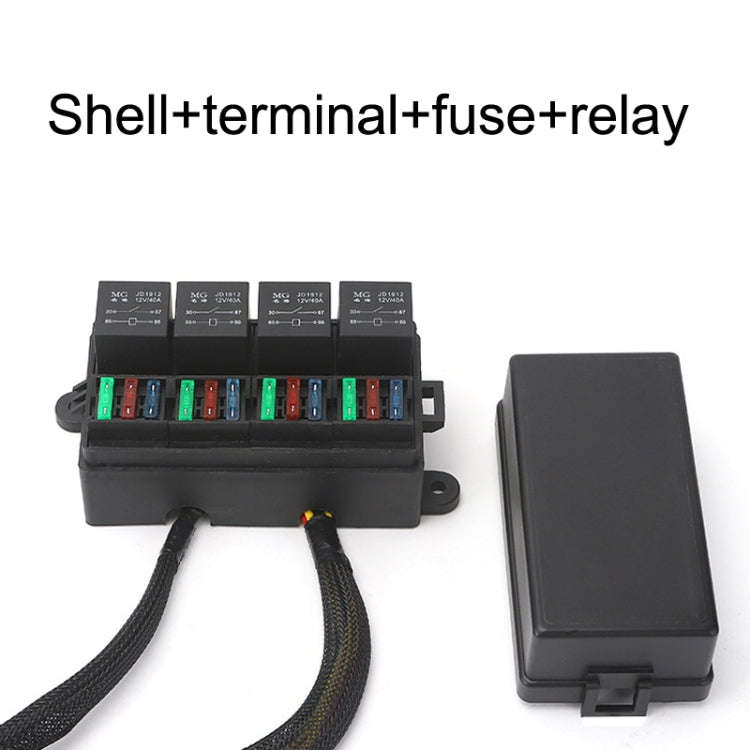 TF008-10 24V 5Pin Relay Car RV Radiography Sound Modified Electromagnetic Insurance Box