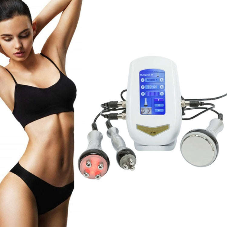 3-in-1 40K Ultrasonic Fat Blasting Device  Radio Frequency Beauty Device Metal Handle(UK Plug)