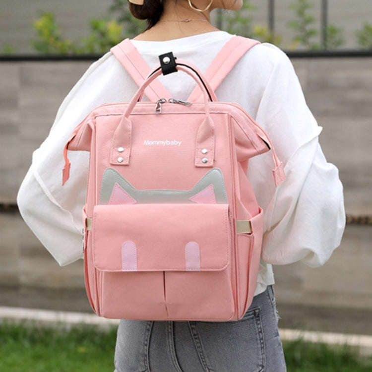 Maternity Bottle Diaper Storage Large Capacity Backpack Mummy Bag(Bear Green)