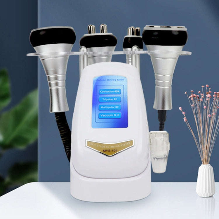 4 In 1  40K Ultrasonic Fat Blasting Device Radio Frequency Beauty Device Metal Handle US Plug