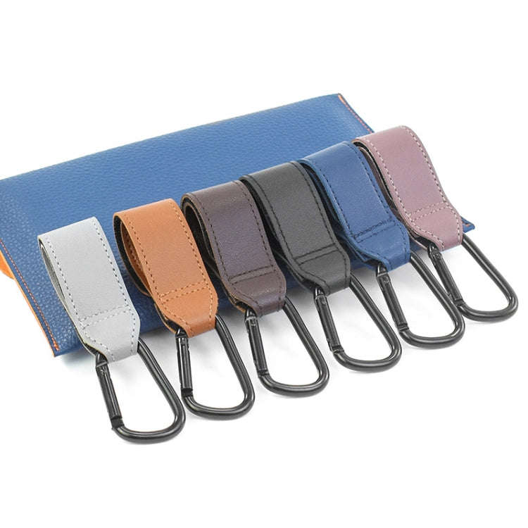 2 PCS Simple Multifunctional Electric Vehicle Bicycle Aluminum Alloy Climbing Buckle(Coffee)