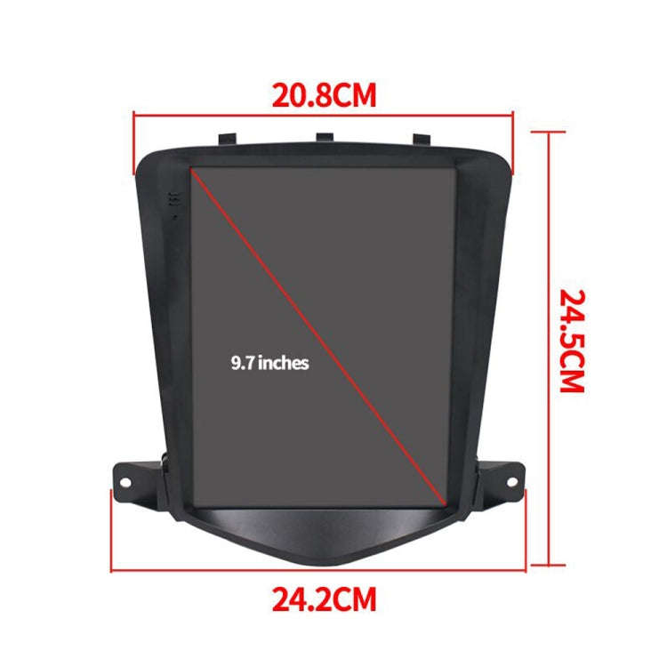 For Chevrolet Cruze 9.7 inch Navigation Integrated Machine, Style: Standard+12 Light Camera(2+32G)