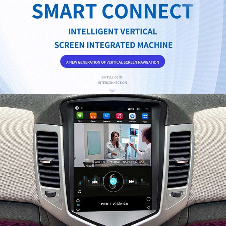 For Chevrolet Cruze 9.7 inch Navigation Integrated Machine, Style: Standard+12 Light Camera(2+32G)