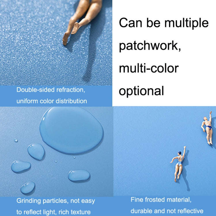 40x40CM Double-sided Photography Background Board Food Photo Props(Light Blue / Mediterranean Blue)