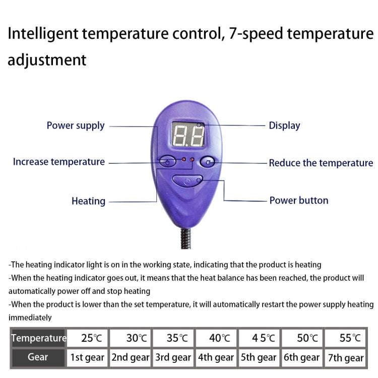 30x30cm Coffee 12V Low Voltage Multifunctional Warm Pet Heating Pad Pet Electric Blanket(UK Plug)
