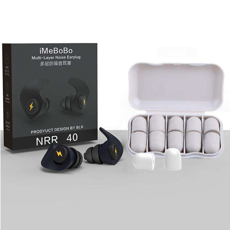 Anti-noise Sleep Earplugs Soundproof Earplugs(Black)