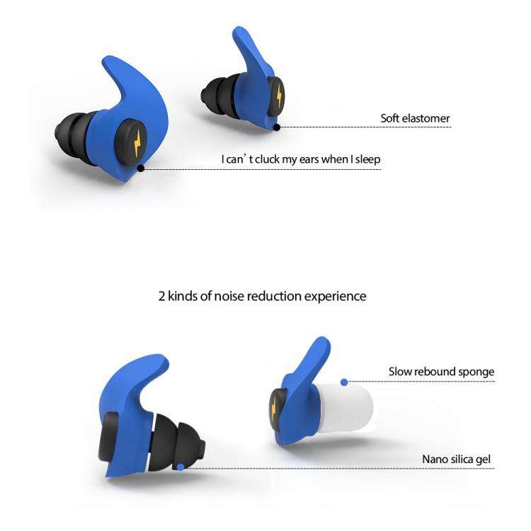 Anti-noise Sleep Earplugs Soundproof Earplugs(Black)