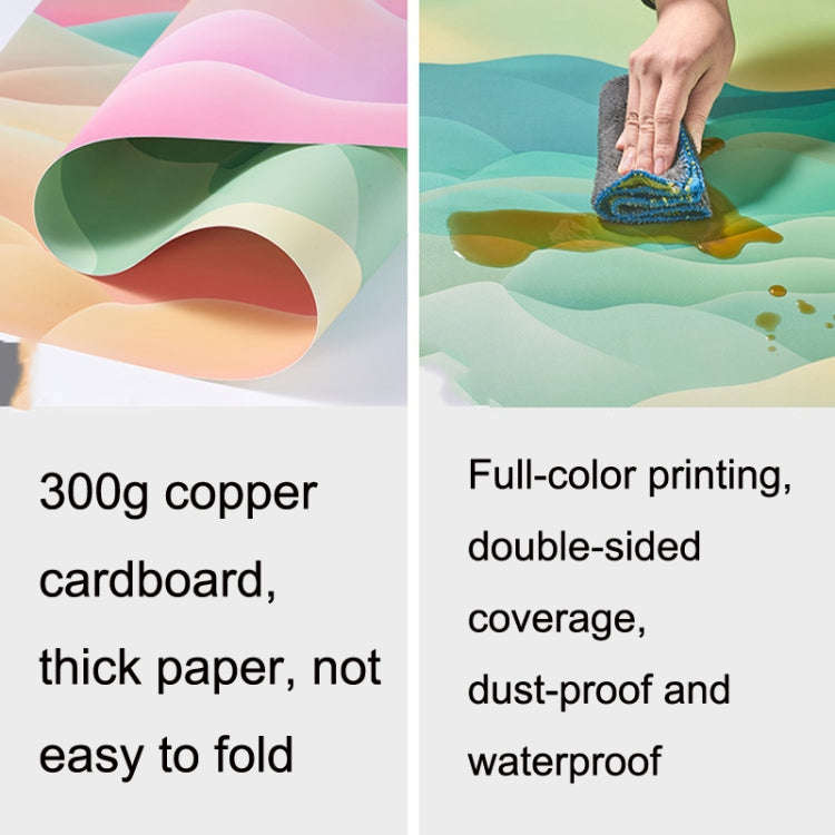 3D Double-Sided Matte Photography Background Paper(Broken Plaster+Lunar Surface)