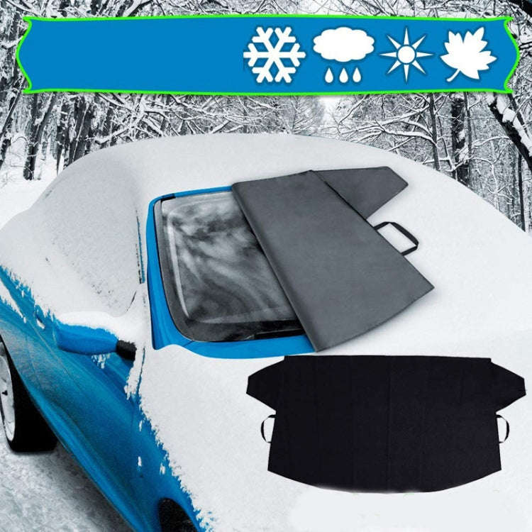600D Oxford Cloth Car Snow Block Waterproof Windshield Coverings With Magnetic L