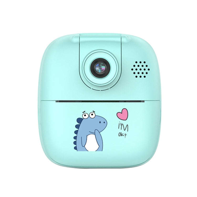 A18 HD Printable Cartoon Kids Digital Camera with Rotating Lens, Spec: Blue+32G