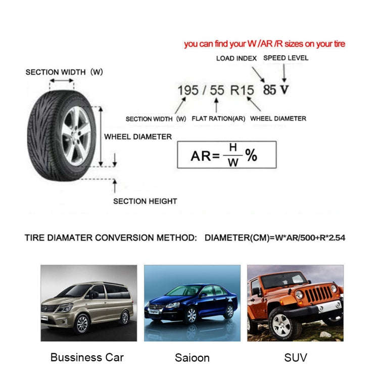 1PCS/Set L Waterproof and Dustproof Car Spare Tire Cover Tire Protector