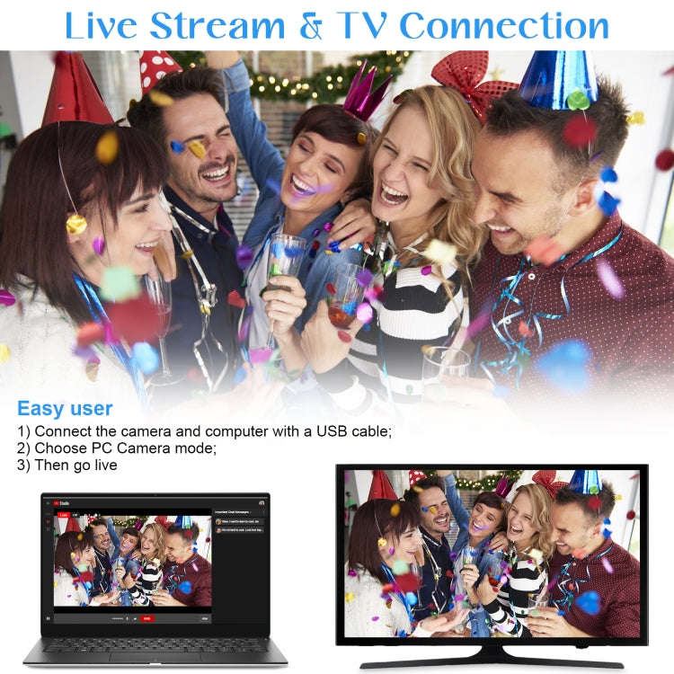 5600PX Zoomable 4K Digital Video Camera With Fill Light + Wide Angle Lens