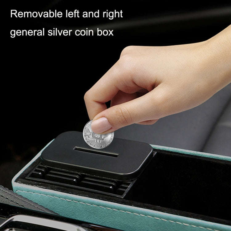 DE RAN FU Car Seat Storage Box Cup Holder Fur Citrine Phone Sundry Storage Box(Grey)