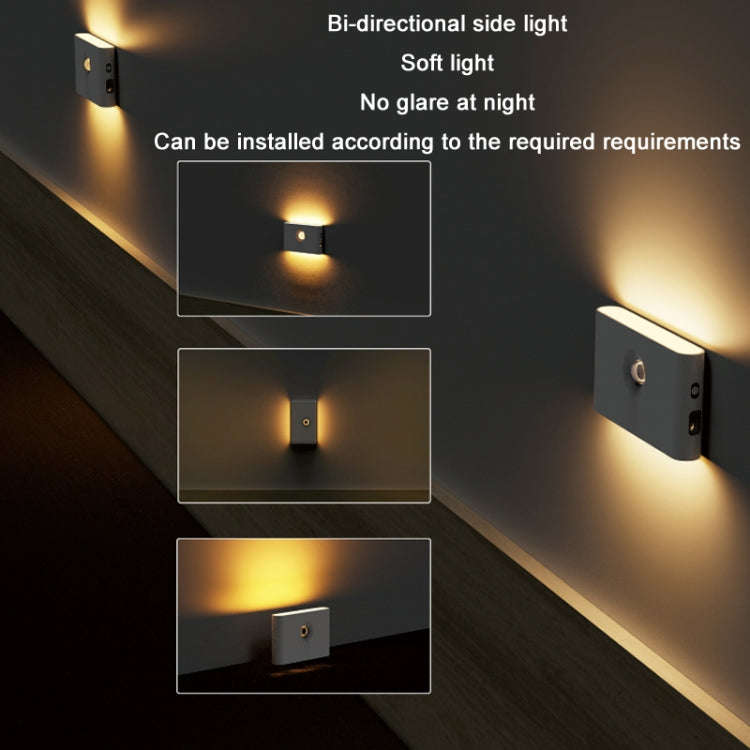 Human Infrared Smart Sensor Wireless Magnetic LED Night Light(Plane Lens)