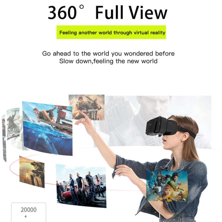 VR SHINECON Next-Gen 3D Virtual Reality Headset - Universal Smartphone VR Glasses