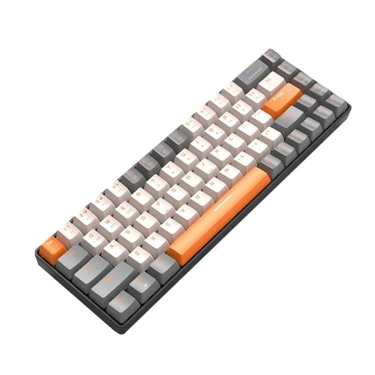 ZIYOU LANG K68 68 Keys Bluetooth Wireless Dual Model Mechanical Keyboard, Style: Red Shaft Versio...