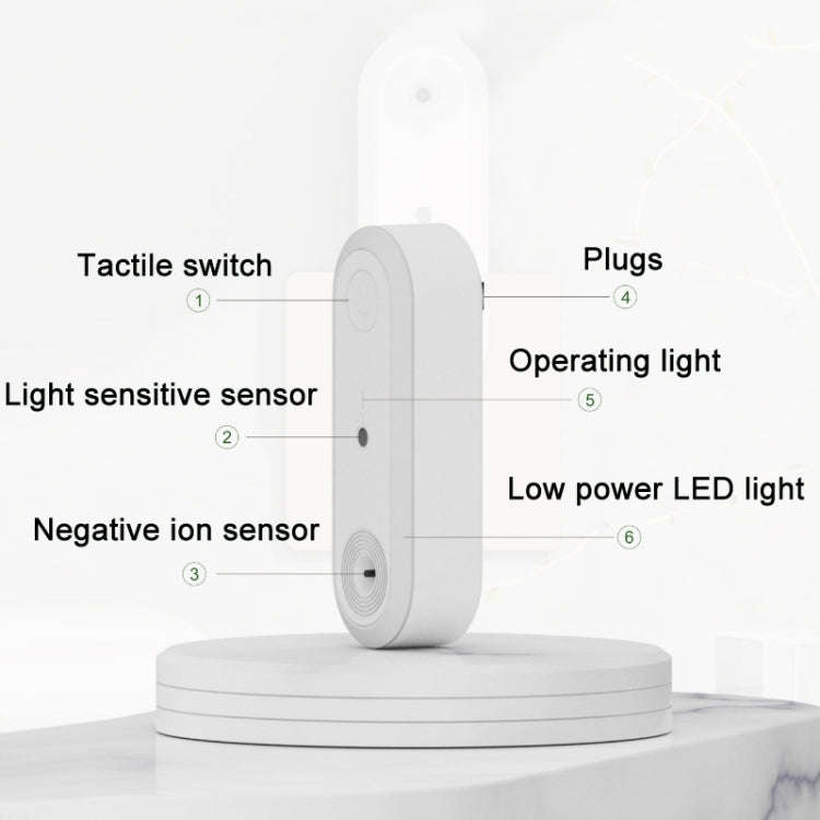 Negative Ion Air Purification Intelligent Sensor LED Night Light(EU Plug)