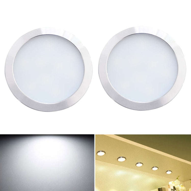 2 PCS 2W DC12V 18LED Cabinet Lights Showcase Lights,Spec: 2510 Terminal - Side Outlet(White Light...