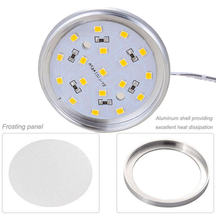 2 PCS 2W DC12V 18LED Cabinet Lights Showcase Lights,Spec: 2510 Terminal - Side Outlet(White Light...