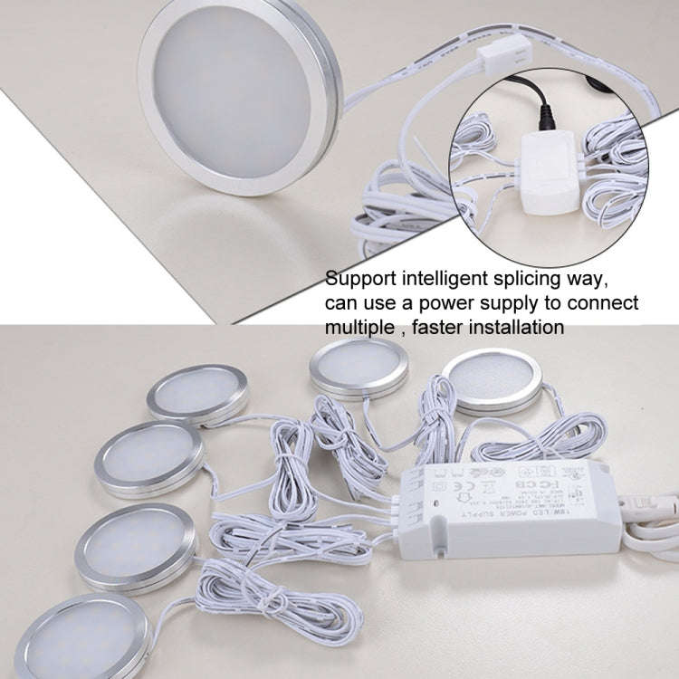 2 PCS 2W DC12V 18LED Cabinet Lights Showcase Lights,Spec: DuPont Terminal-Side Outlet(Neutral Lig...