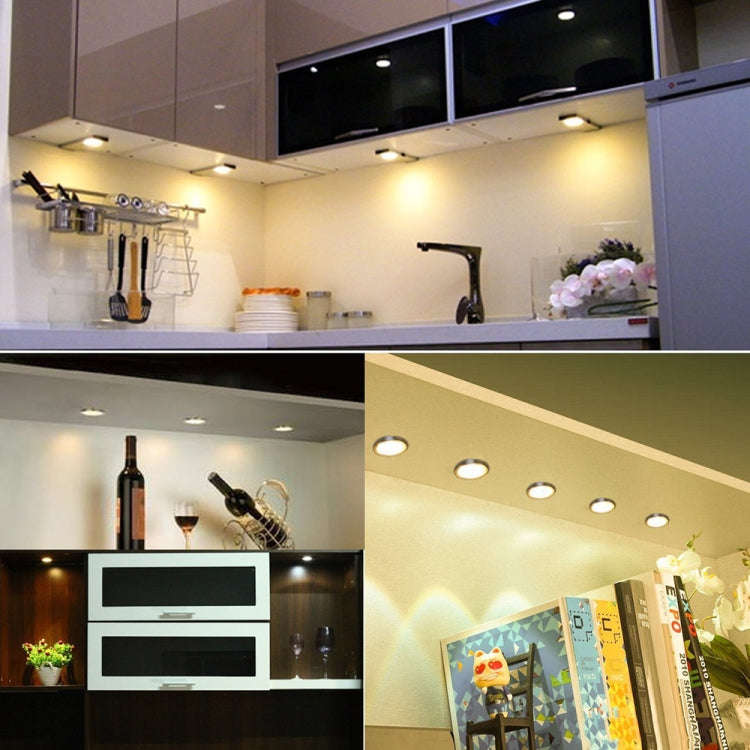 2 PCS 2W DC12V 18LED Cabinet Lights Showcase Lights,Spec: DuPont Terminal-Side Outlet(Warm Light ...