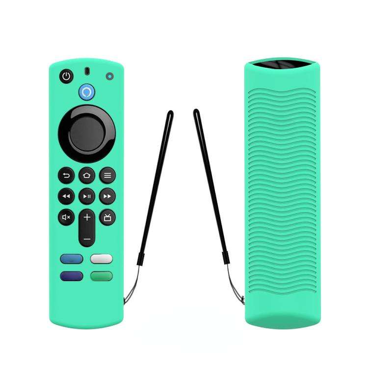 2 PCS Y27 For Alexa Voice Remote 3rd Gen Silicone Non-slip Protective Cover(Ice Blue)