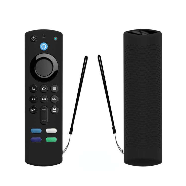 2 PCS Y27 For Alexa Voice Remote 3rd Gen Silicone Non-slip Protective Cover(Black)