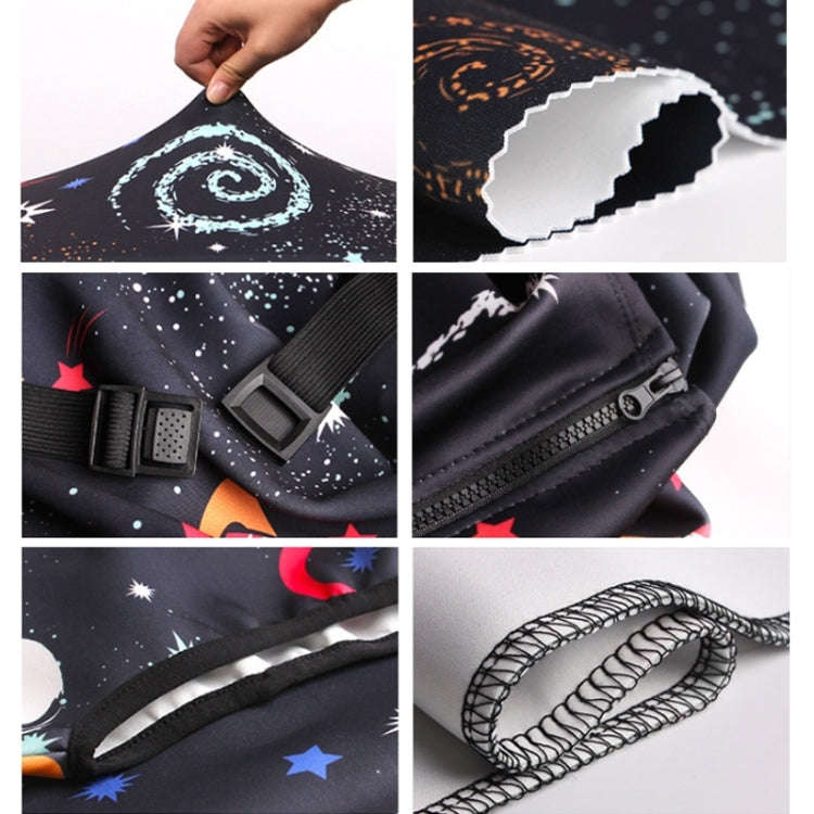 Thickened Wear-resistant Stretch Elastic Luggage Dust Cover, Size: L(Tropical Palm)