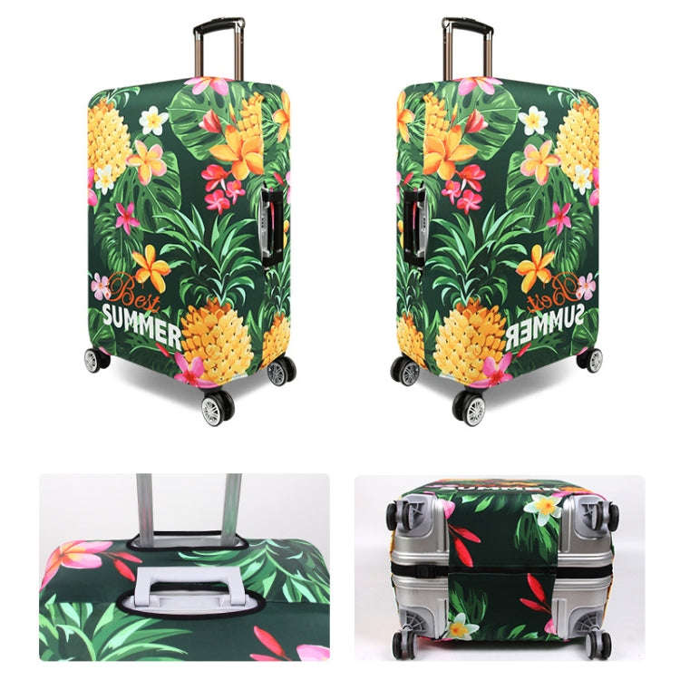 Thickened Wear-resistant Stretch Elastic Luggage Dust Cover, Size: S(Sword Leaf Forest)